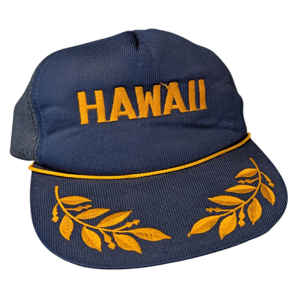 80s Hawaii Corded Trucker SnapBack Hat